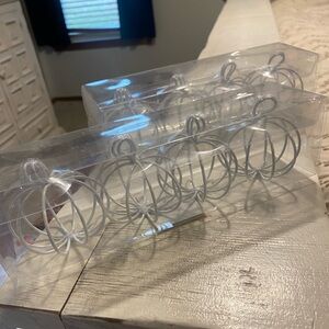 NWT Hobby Lobby White Wire Pumpkin 2 Sets of 4 (8)